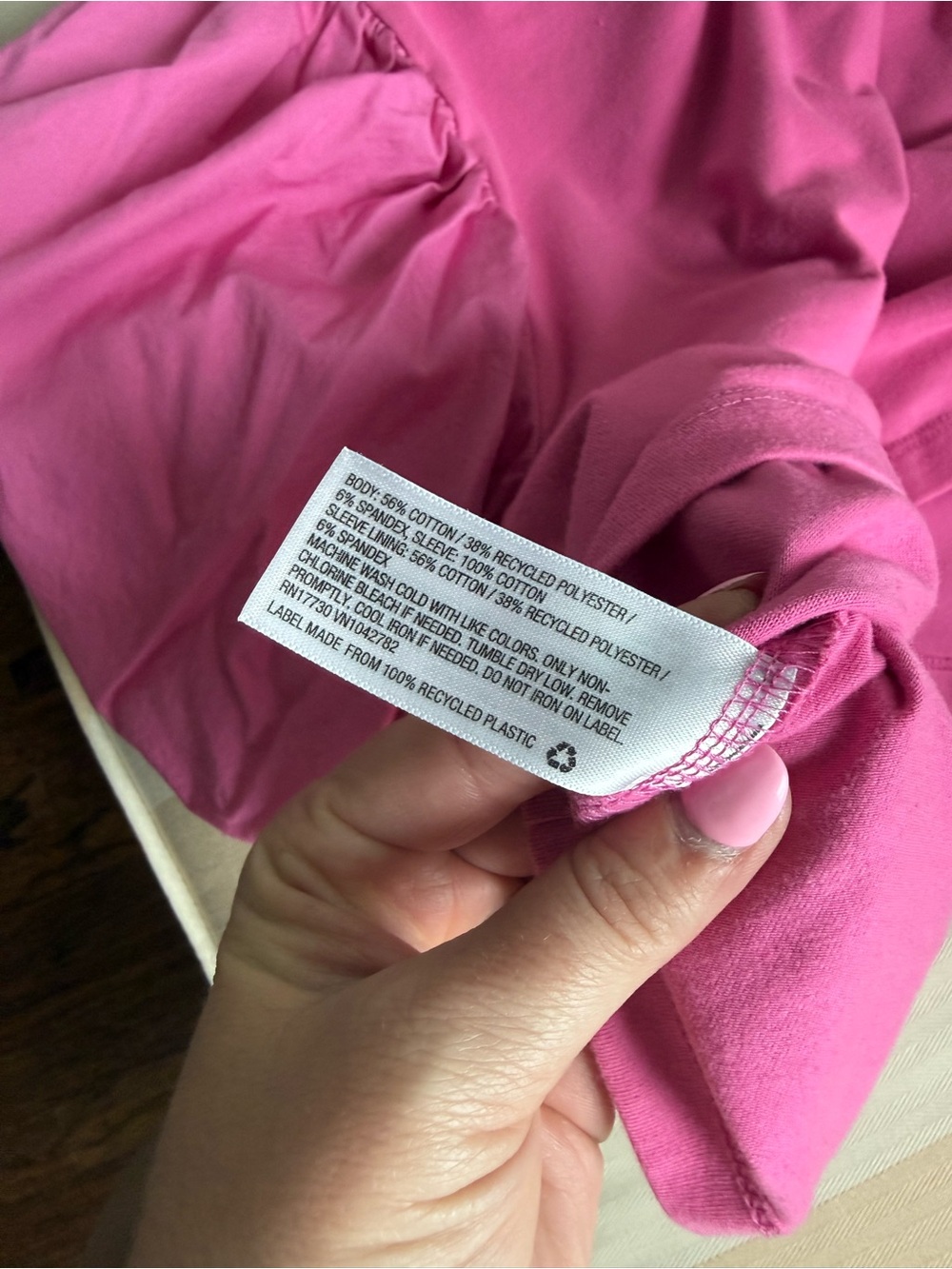 a new day Hot Pink Puff-Sleeve Crop Top - Picture 8 of 8